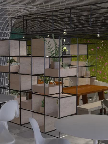 Jardim Vertical-CozinhaRestaurante